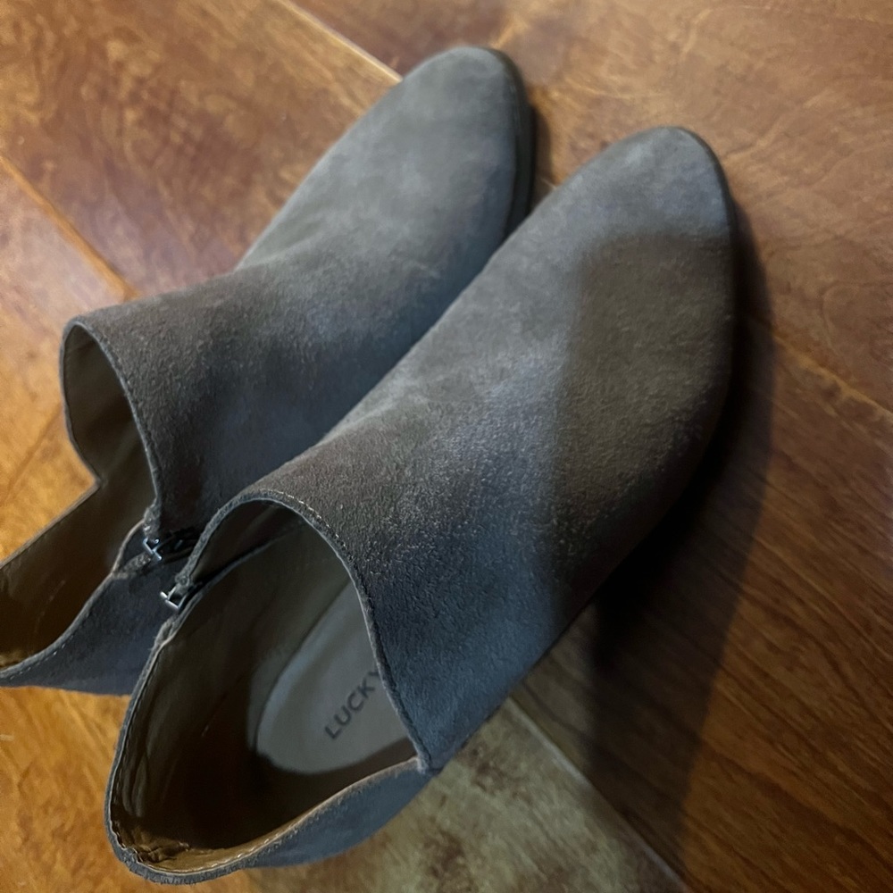 Lucky Brand suede booties